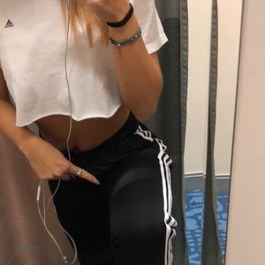 adidas Pants - Adidas joggers size small black/white adidas Pants - Adidas joggers size small black/white